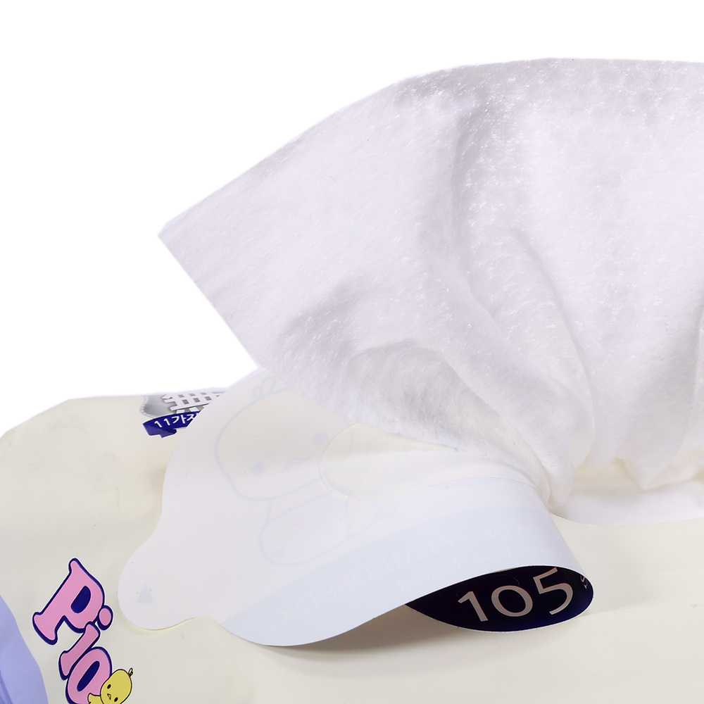 韩国进口婴儿用湿巾-Pio天然矿泉水婴儿湿巾105片Premium/Embo三包装