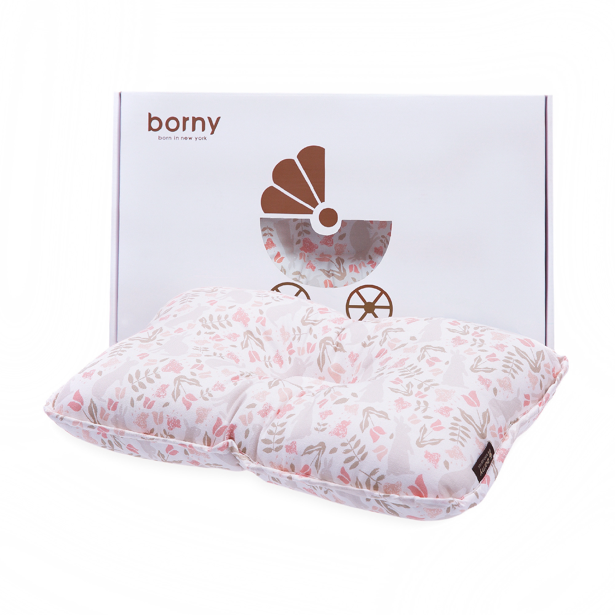 韩国进口儿童定型枕-borny优质棉婴幼儿定型枕0-6岁