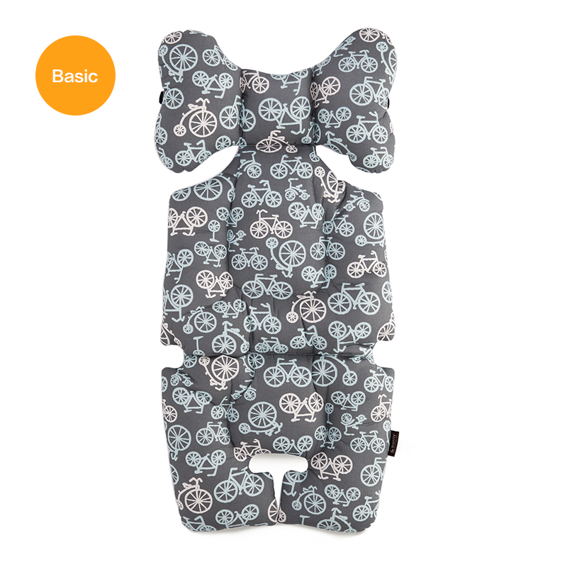 韩国进口婴儿车垫-borny基本棉蝴蝶枕双面婴儿车坐垫 - 婴儿车垫