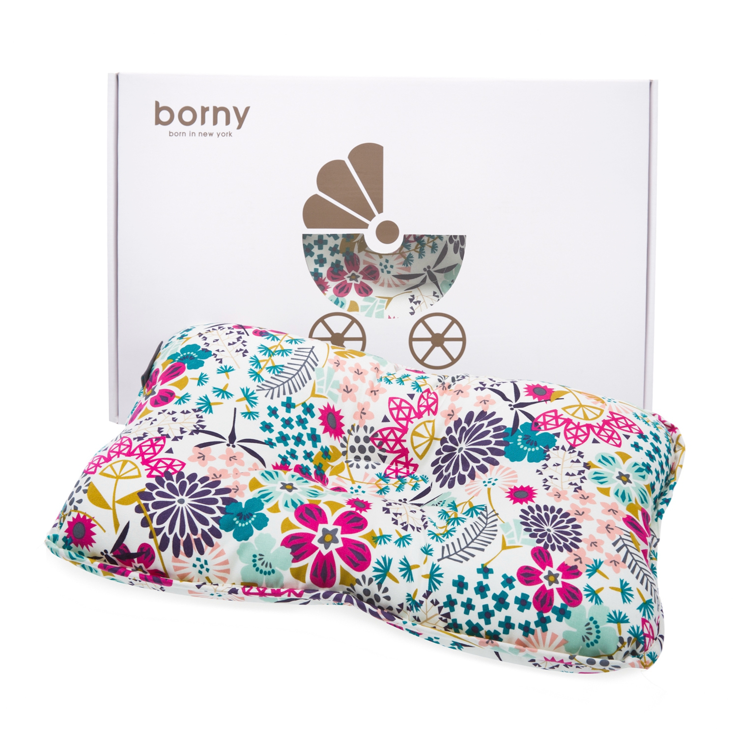 韩国进口婴儿矫正枕-borny有机棉婴幼儿定型枕0-6岁