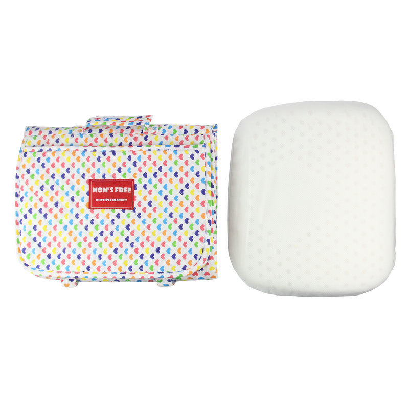 韩国原产ponopino乳胶儿童枕头+多功能便携毯子102*76cm