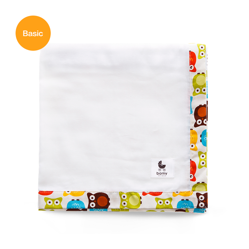韩国原产borny基本棉婴幼儿四季薄纱毯婴儿毯宝宝毯120*90cm