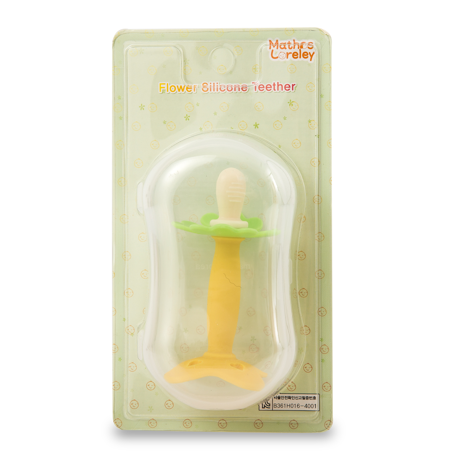 韩国进口婴儿牙胶玩具-进口婴儿牙胶玩具-Mathos Loreley硅胶花朵型牙胶