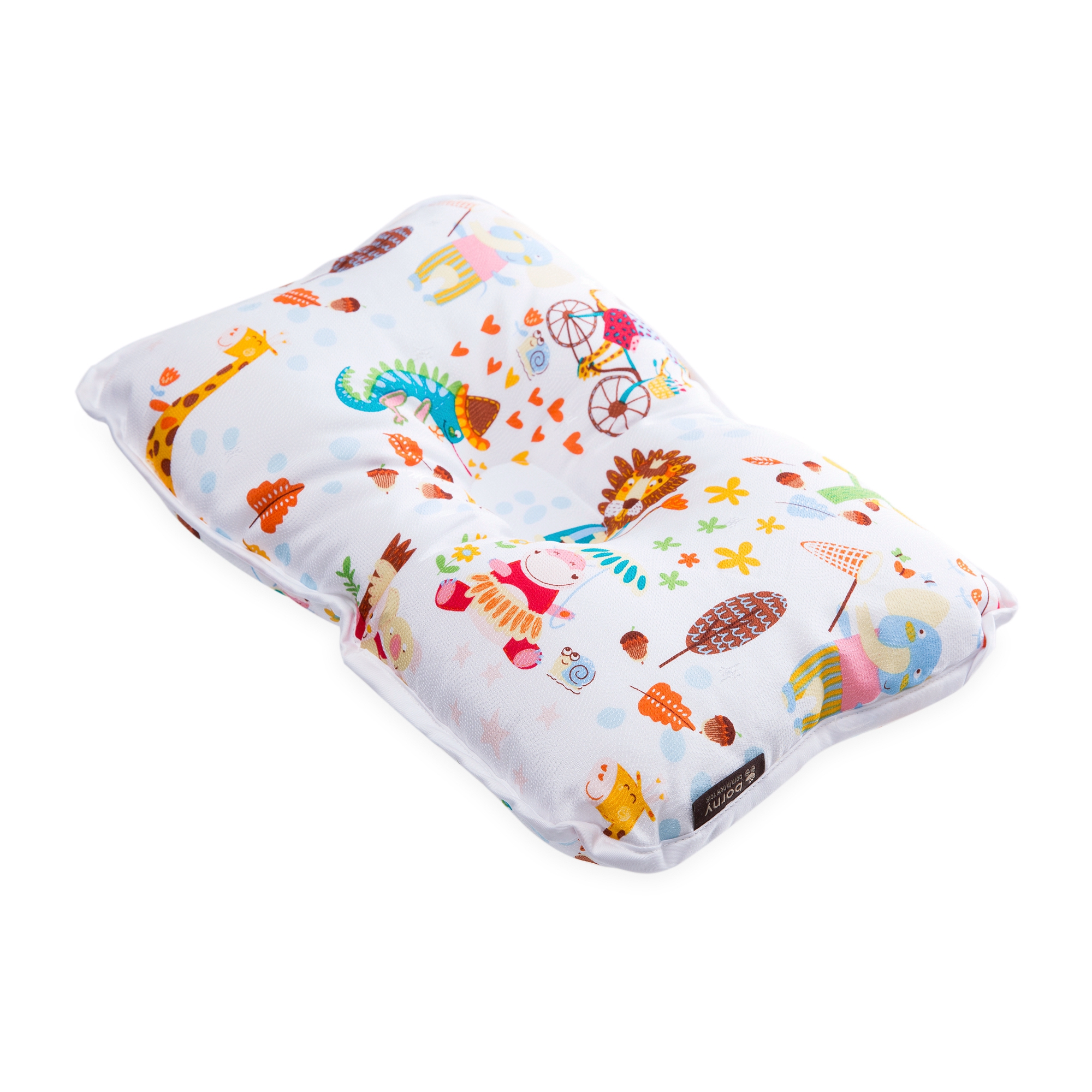 韩国进口婴儿定型枕-borny人造丝婴幼儿定型枕0-6岁夏季透气