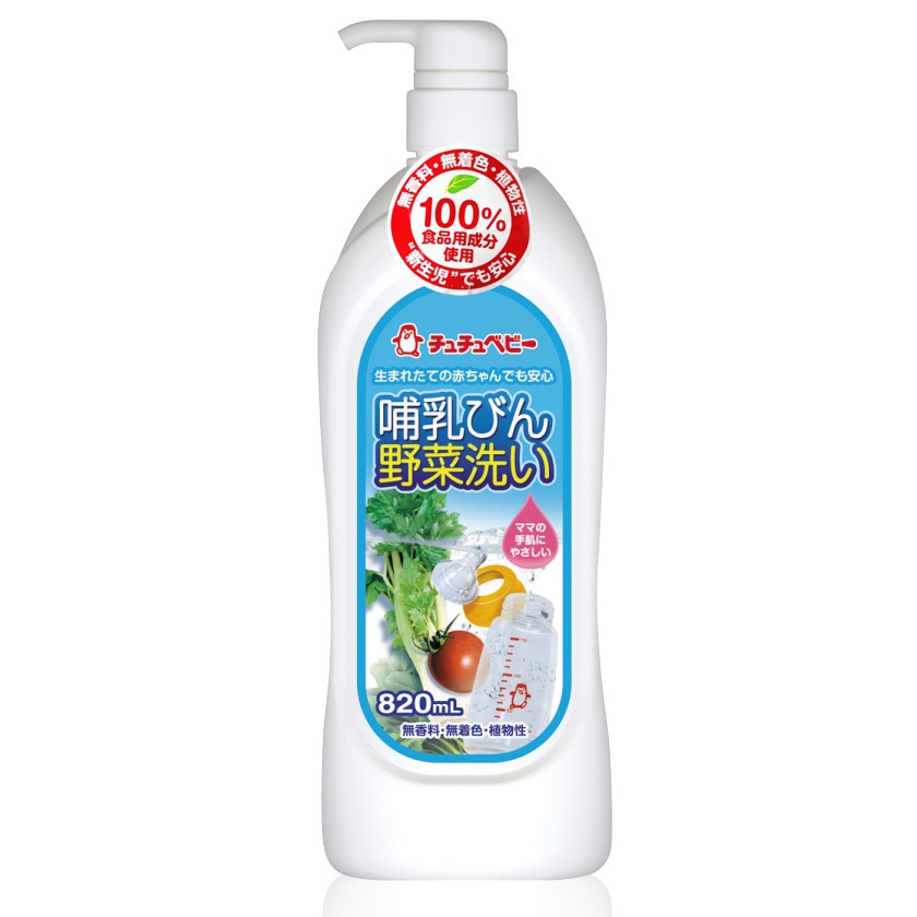 日本进口宝宝奶瓶清洗剂-啾啾baby奶瓶蔬菜洗剂 - 宝宝奶瓶清洗剂