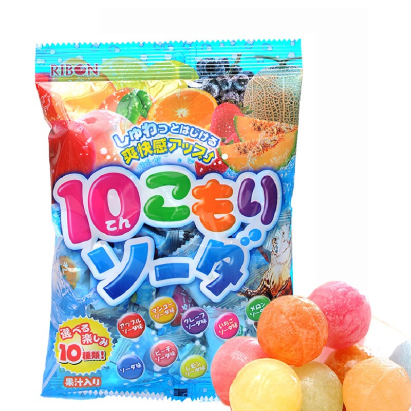 日本进口糖果-理本水果汽水味硬糖 日本进口糖果-理本水果汽水味硬糖