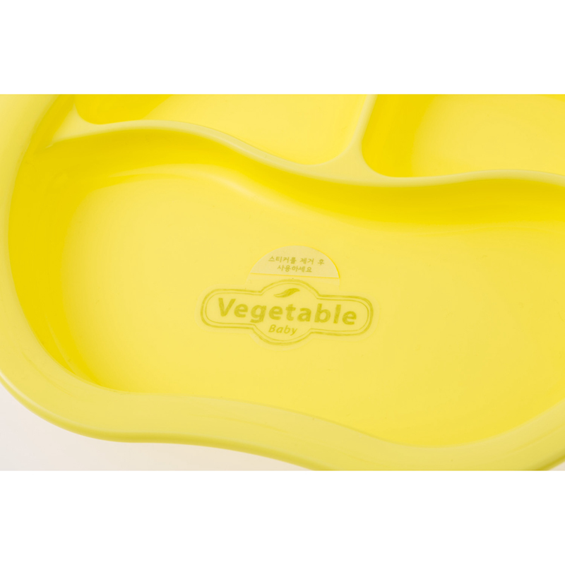 韩国进口宝宝餐具海淘-vegetablebaby分格盘天然玉米成分