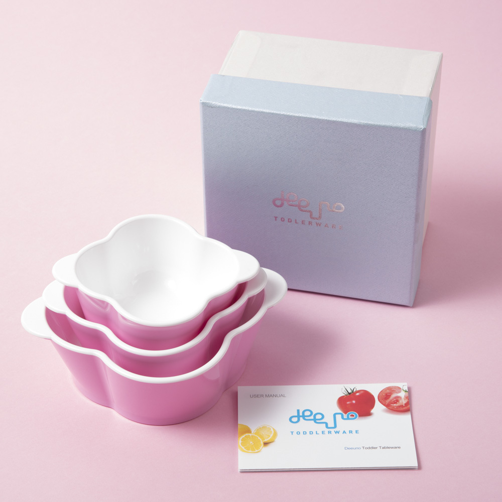 韩国进口儿童餐具碗三件套-deeuno儿童餐具碗三件套(单色)