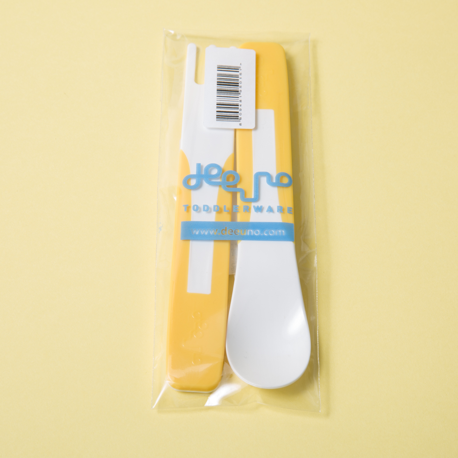 韩国进口儿童勺子叉子-deeuno儿童餐具一勺一叉