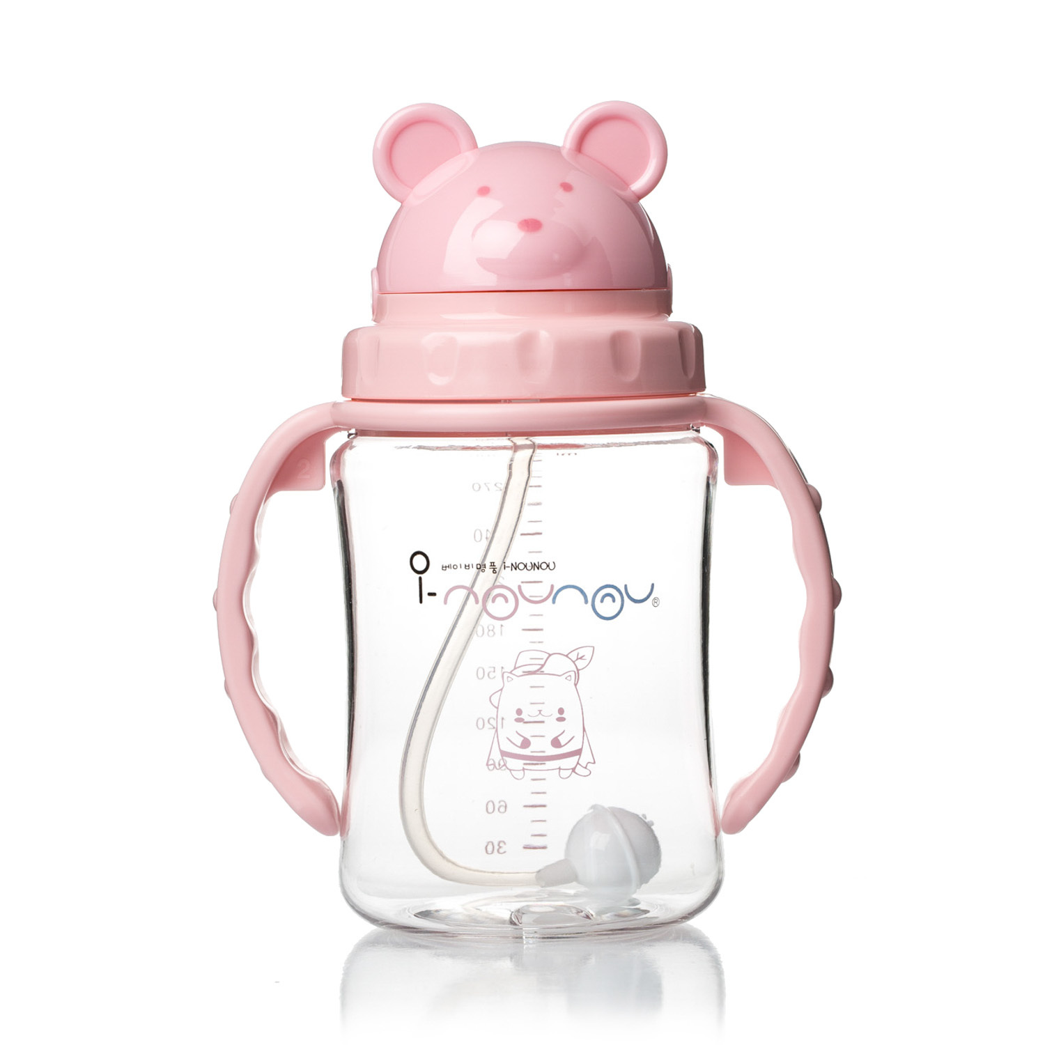 韩国原产i-Nounou共聚酯一触式学饮杯果蔬杯吸管杯300ml 韩国原产i-Nounou共聚酯一触式学饮杯果蔬杯吸管杯300ml