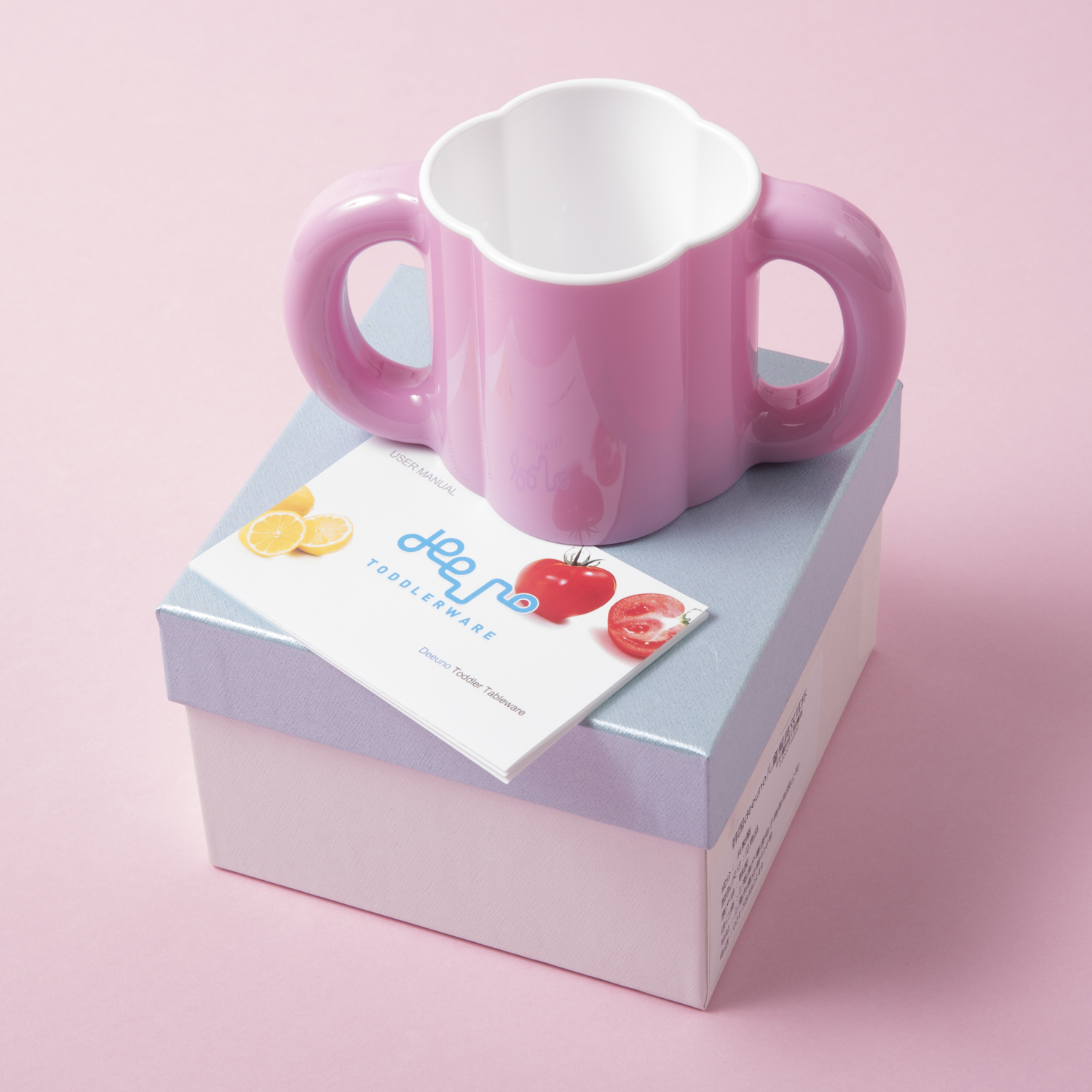 韩国进口儿童双耳杯-deeuno儿童餐具双耳杯