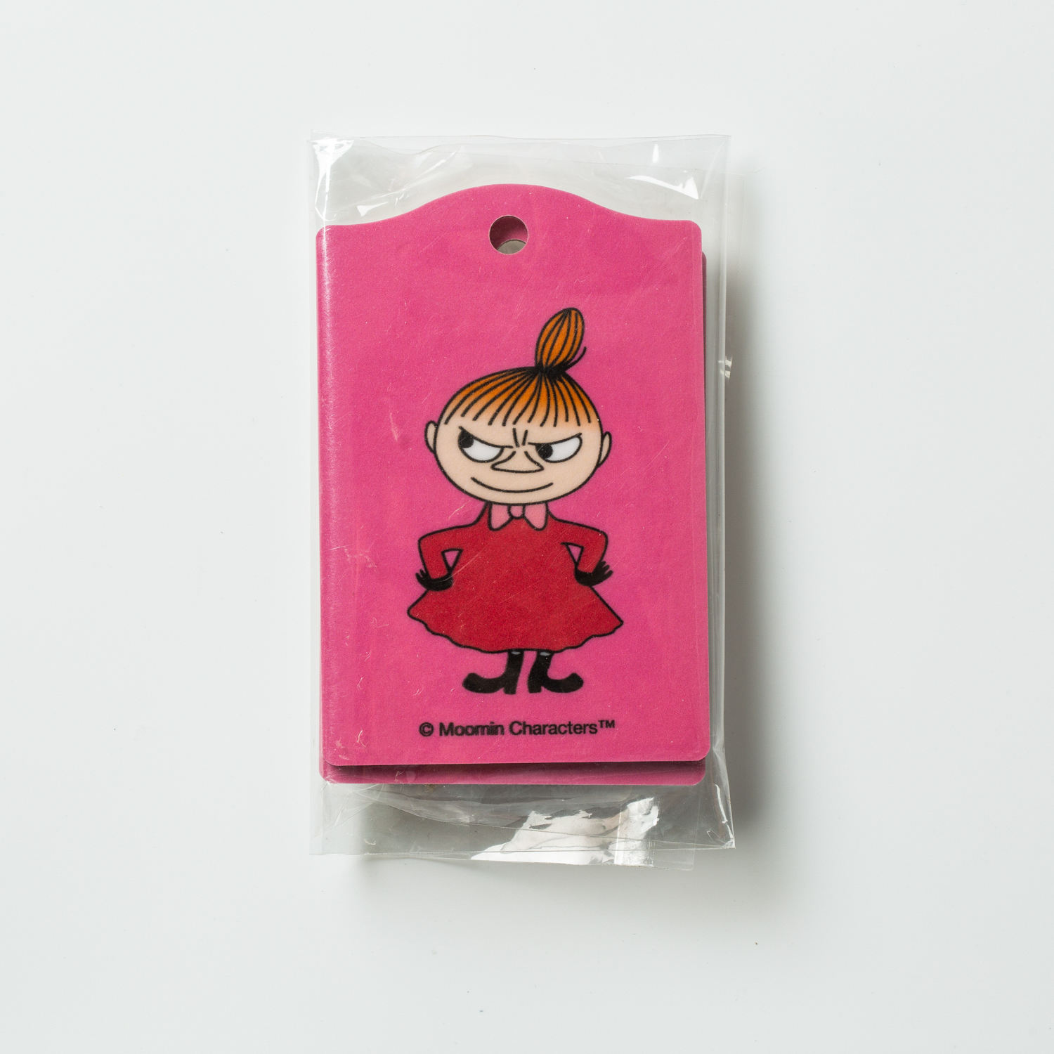 瑞典进口卡通行李牌-Opto Design姆明系列桦木行李牌2只装，蓝樱桃小美