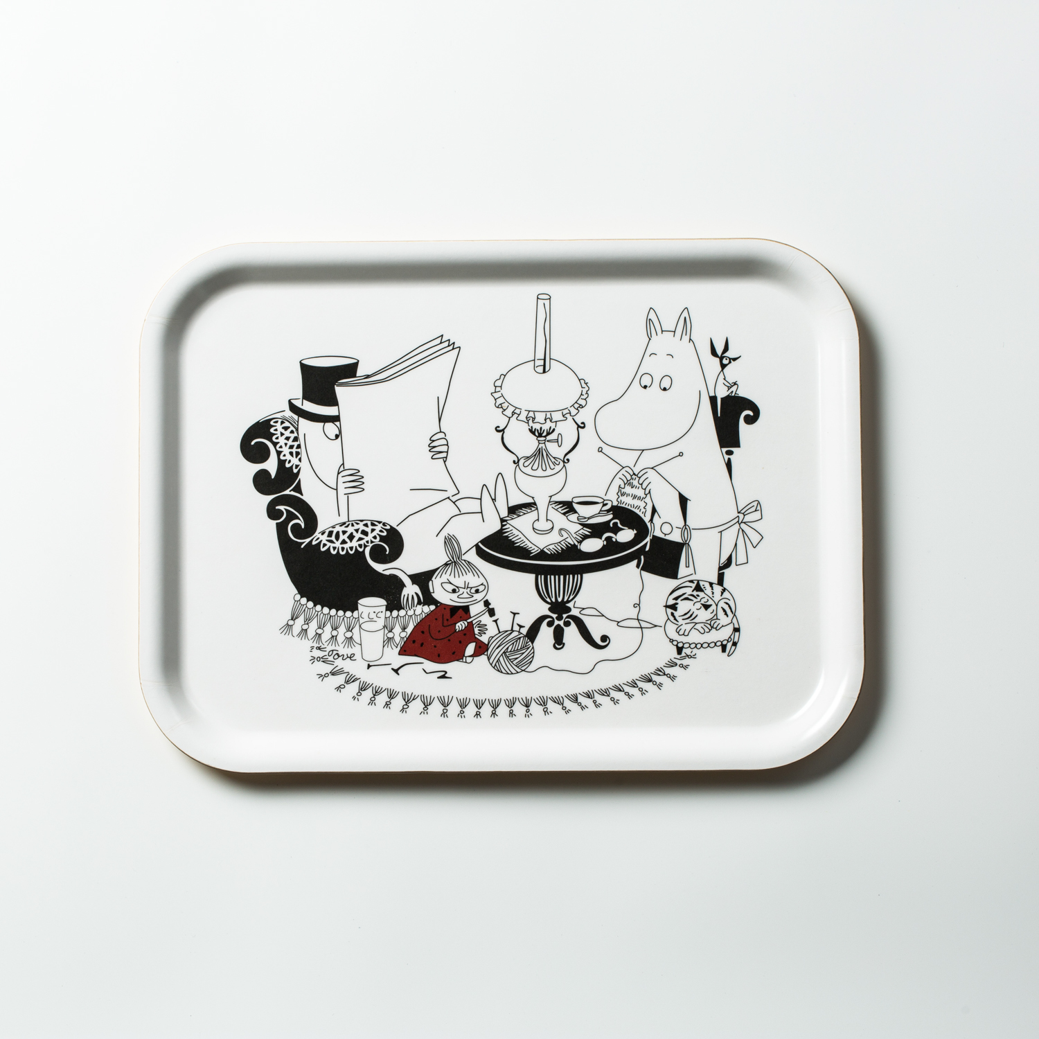 瑞典进口实木托盘-Opto Design姆明系列木质托盘，姆明爸爸