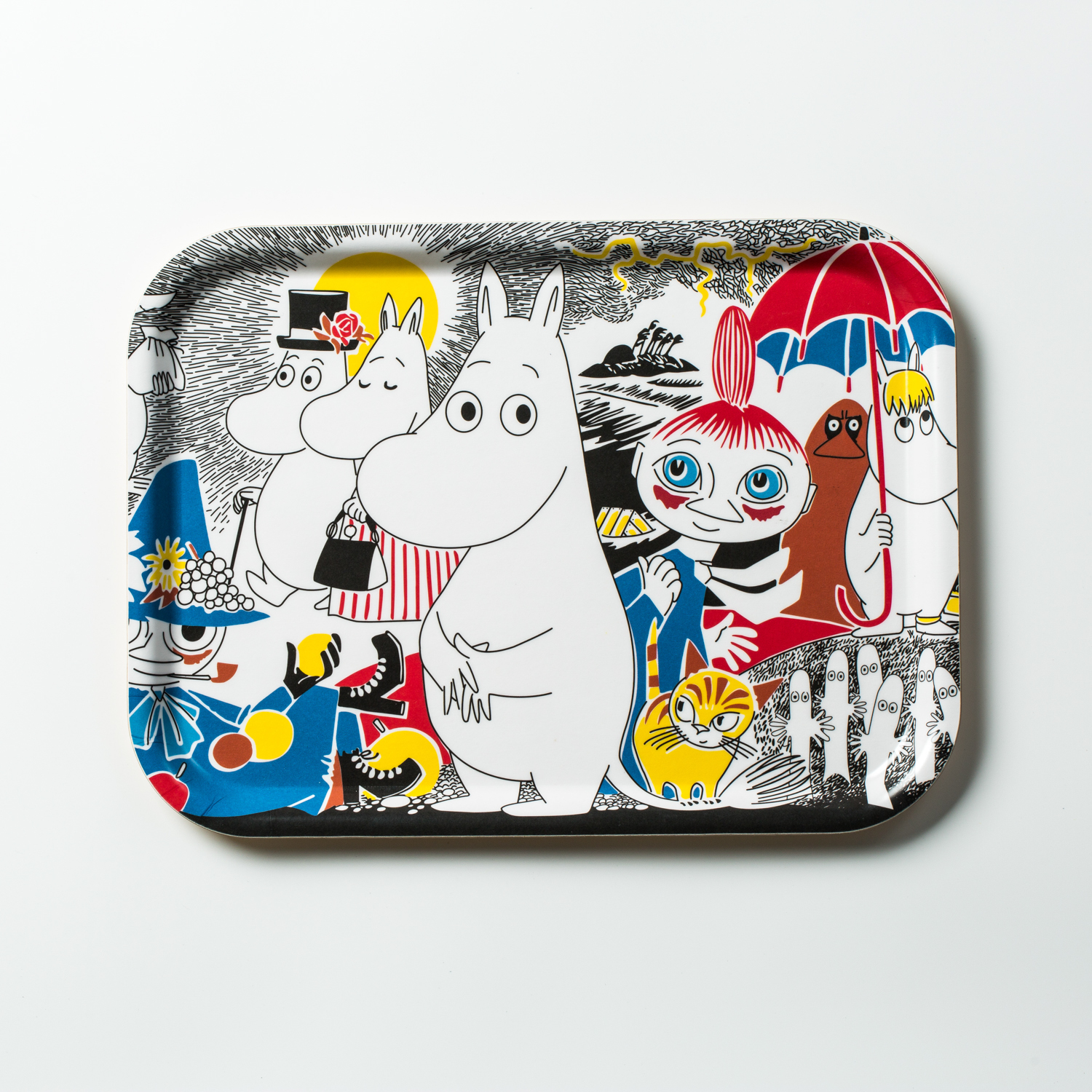 瑞典进口时尚托盘-Opto Design姆明系列木质托盘，姆明封面漫画