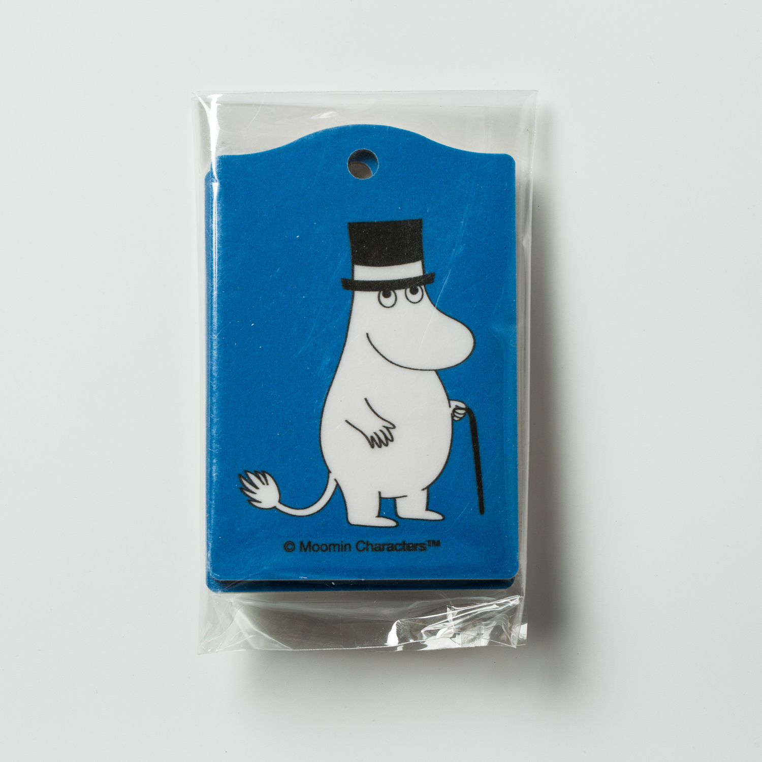 瑞典进口行李牌-Opto Design姆明系列桦木行李牌2只装，姆明爸爸