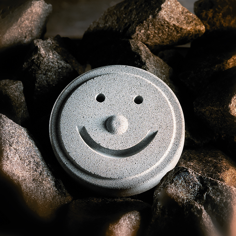 芬兰原产HUKKA滑石玩偶 笑脸小玩偶摆件SAUNAVEIJARI