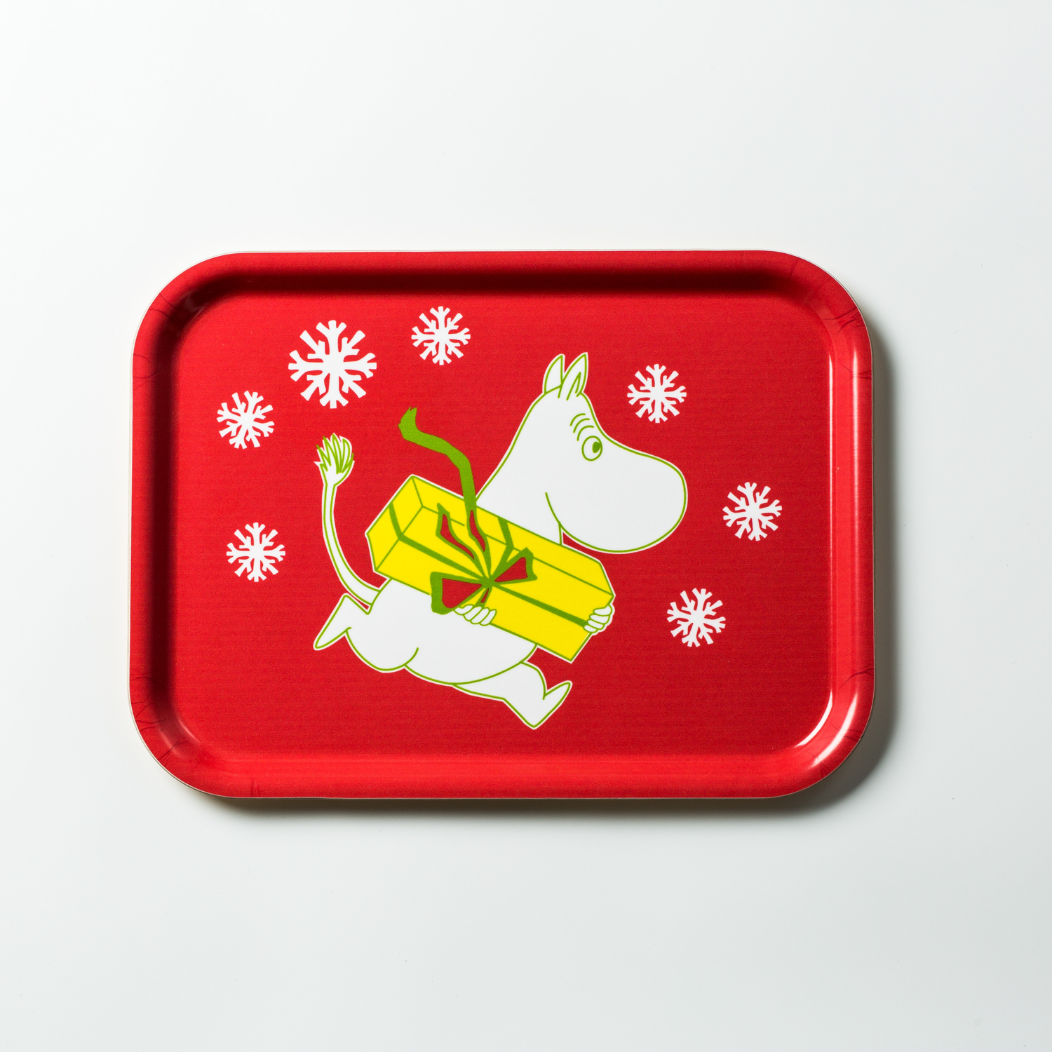 瑞典进口托盘-Opto Design姆明系列木质托盘，姆明的圣诞节