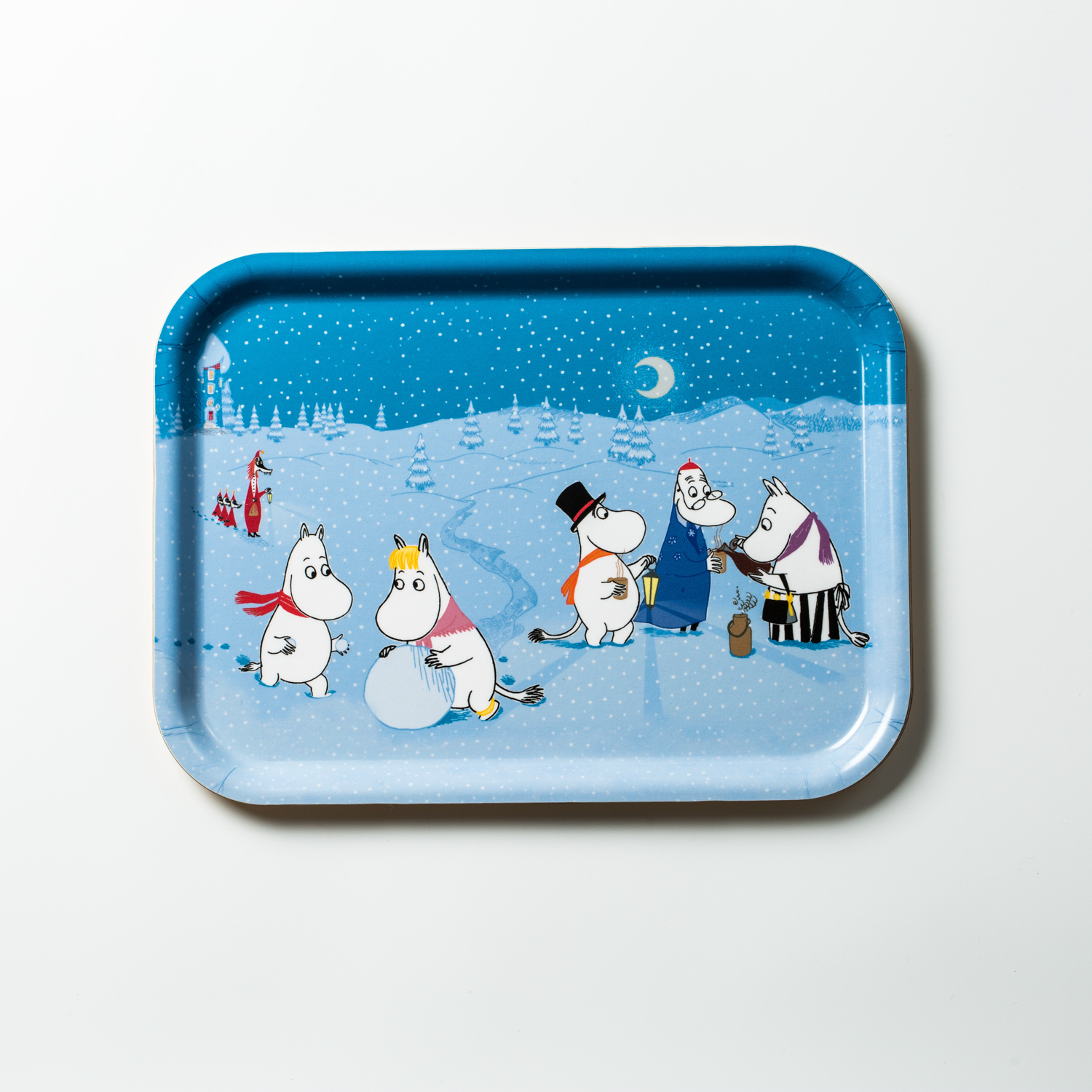 瑞典进口木托盘-Opto Design姆明系列木质托盘， 冬日游戏