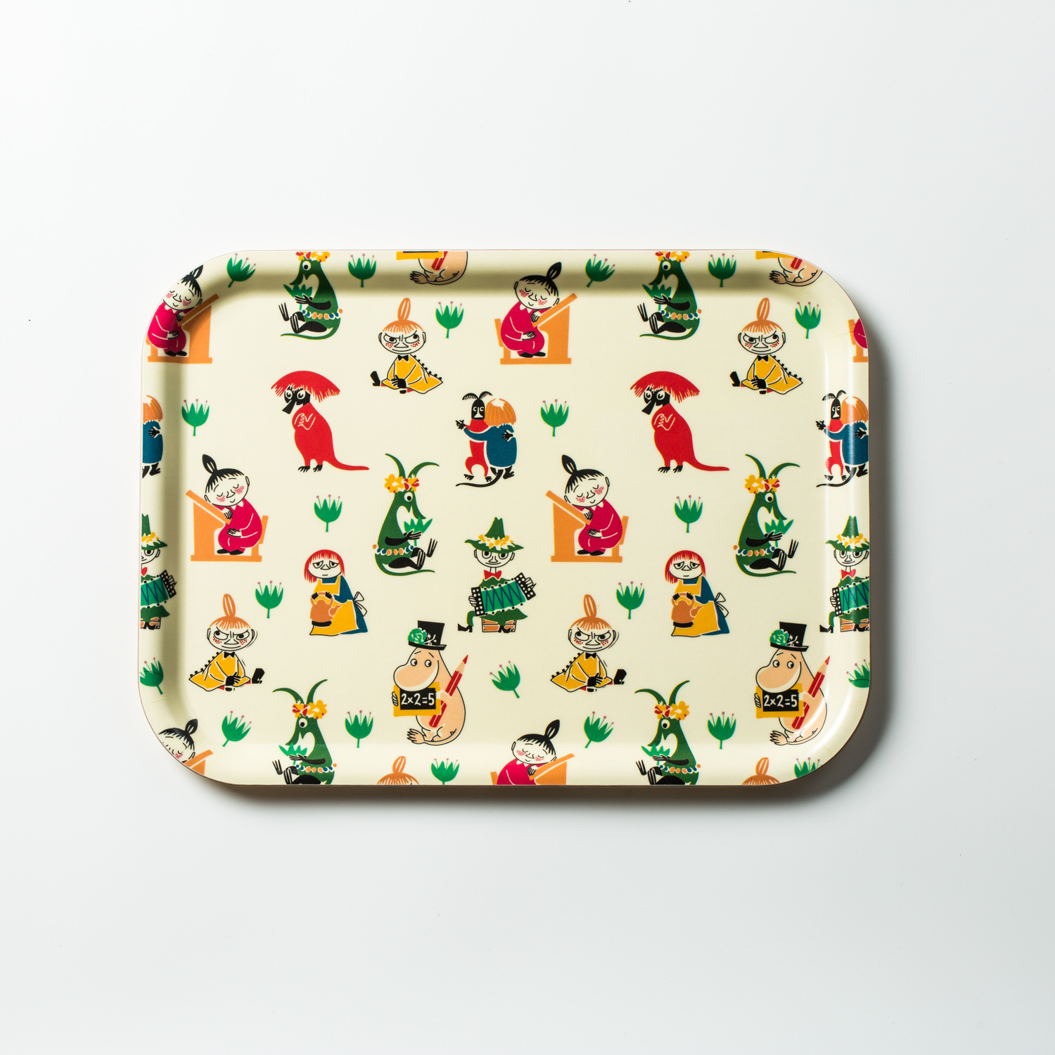 瑞典进口单面托盘-Opto Design姆明系列木质托盘，姆明动画50周年纪念