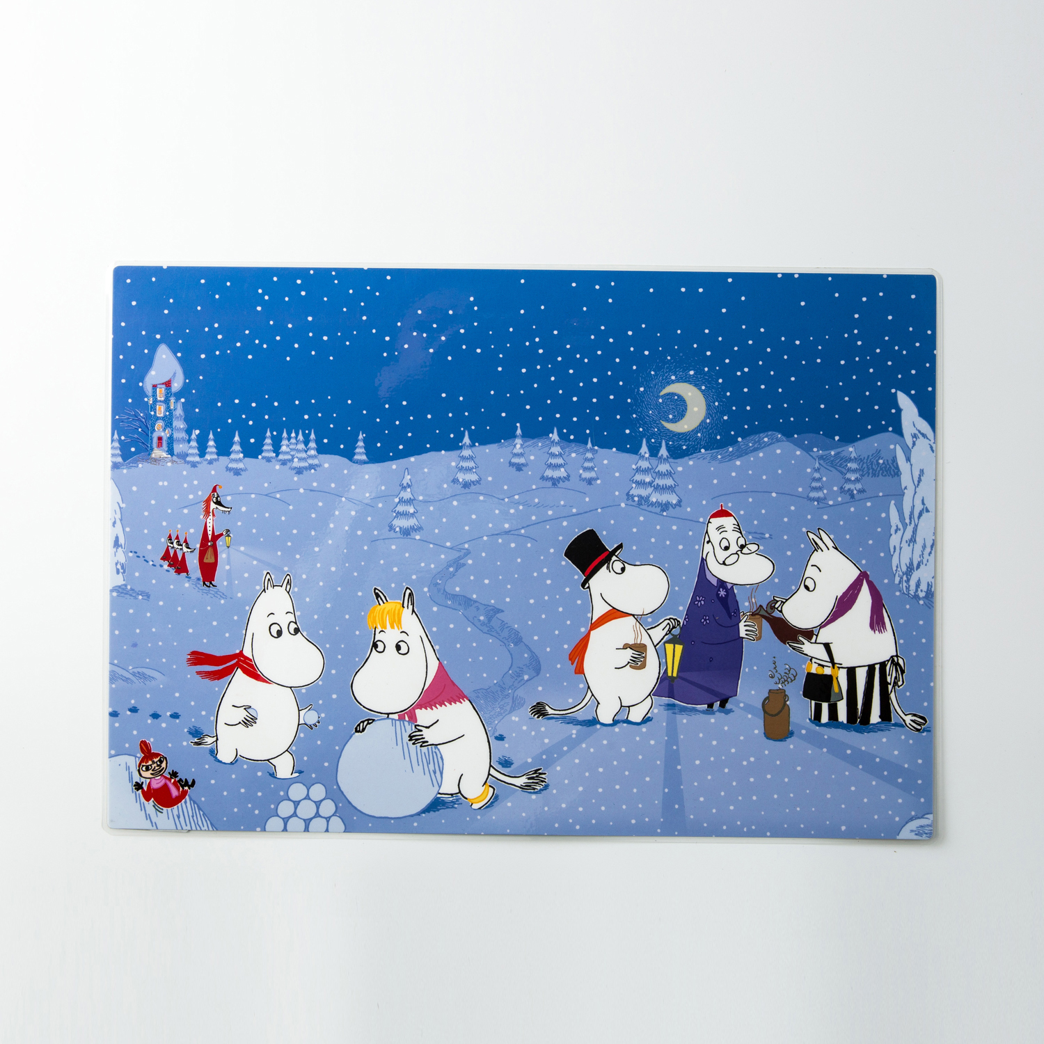 瑞典进口餐桌垫子-Opto Design姆明系列塑料桌垫，冬日游戏