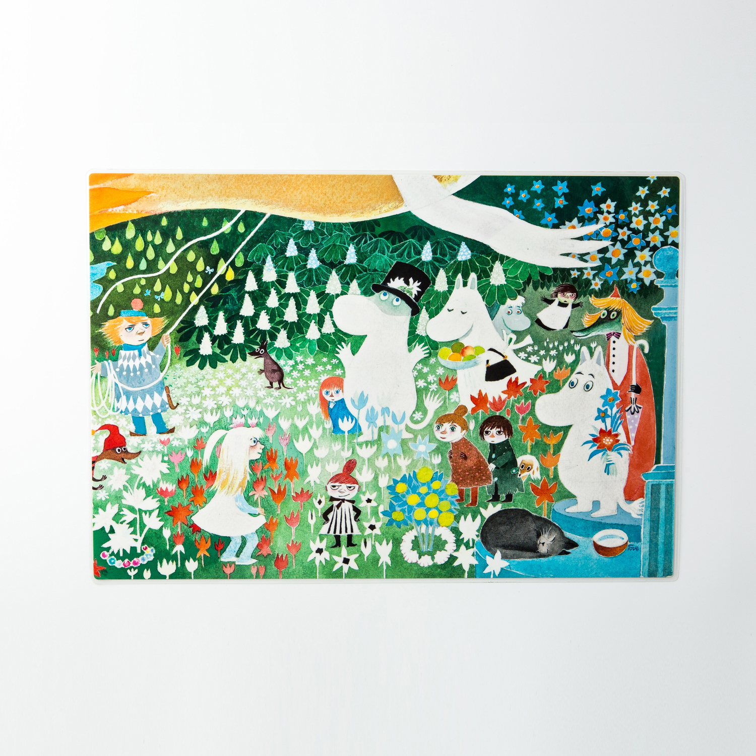 瑞典进口歺桌垫-Opto Design姆明系列塑料桌垫，姆明在囧途