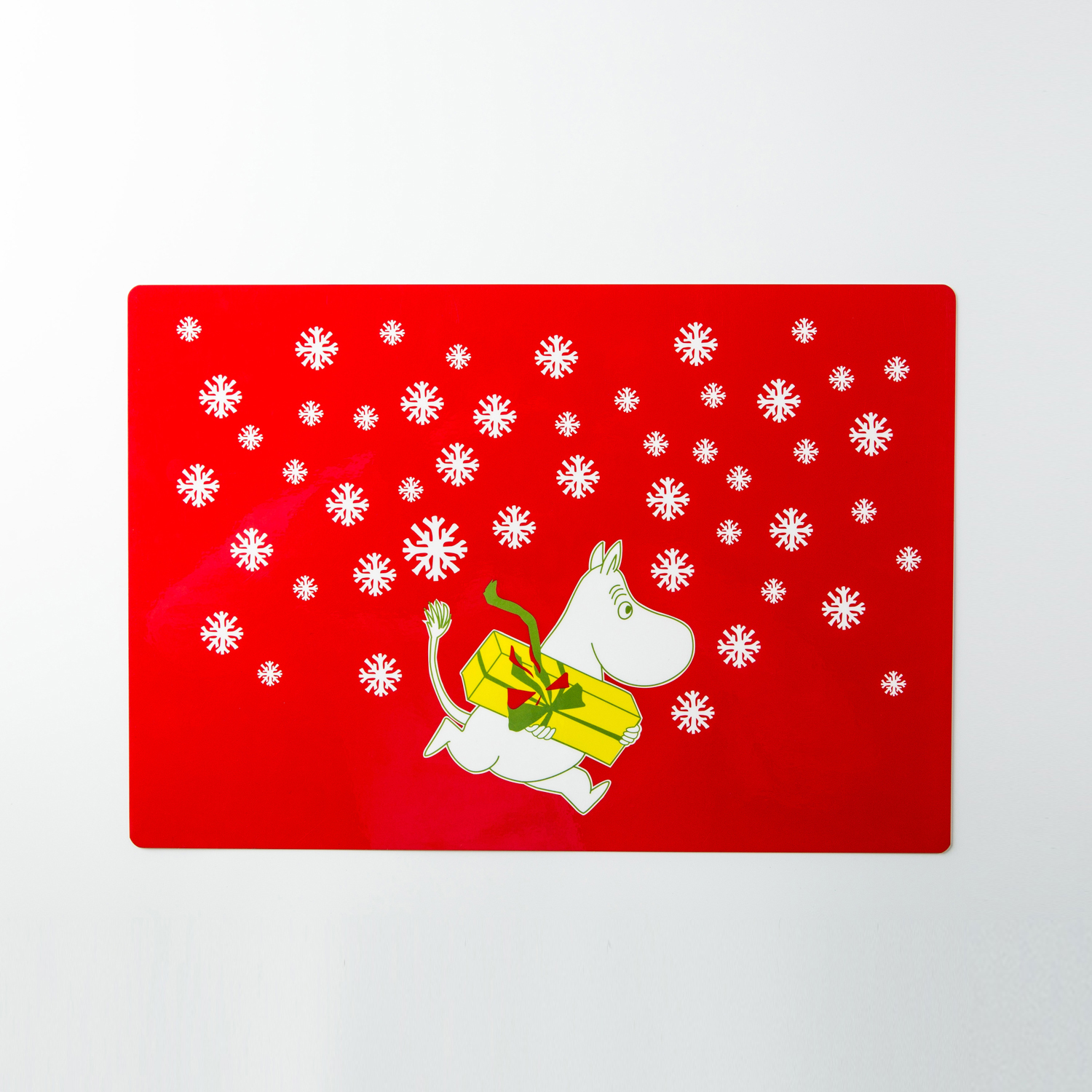 瑞典进口饭桌垫-Opto Design姆明系列塑料桌垫，姆明的圣诞节