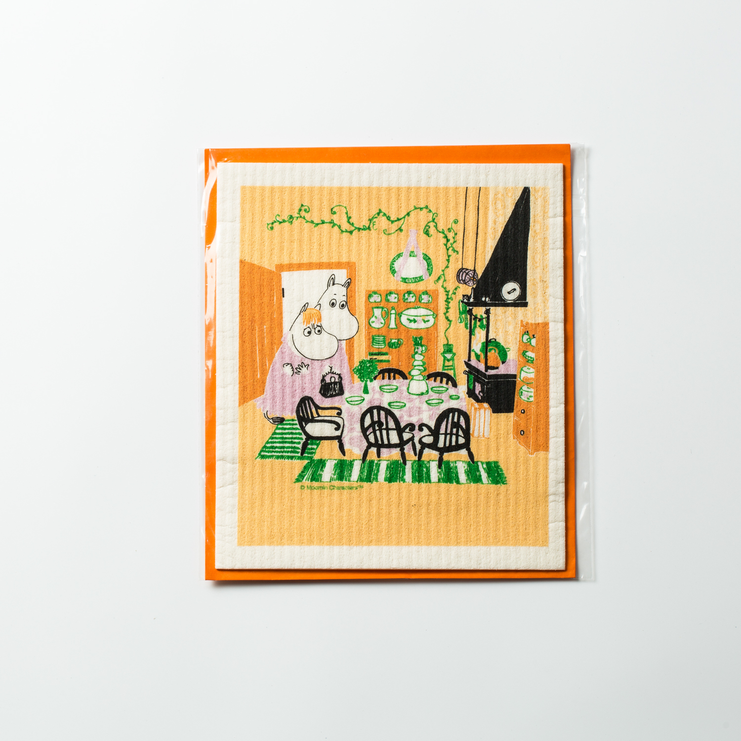 瑞典进口棉质洗碗布-Opto Design姆明系列抹碗布，姆明的厨房