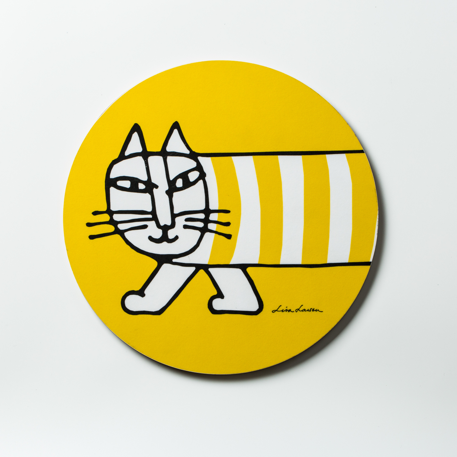 瑞典进口木制锅垫-Opto Design米琪猫系列圆形木质锅垫