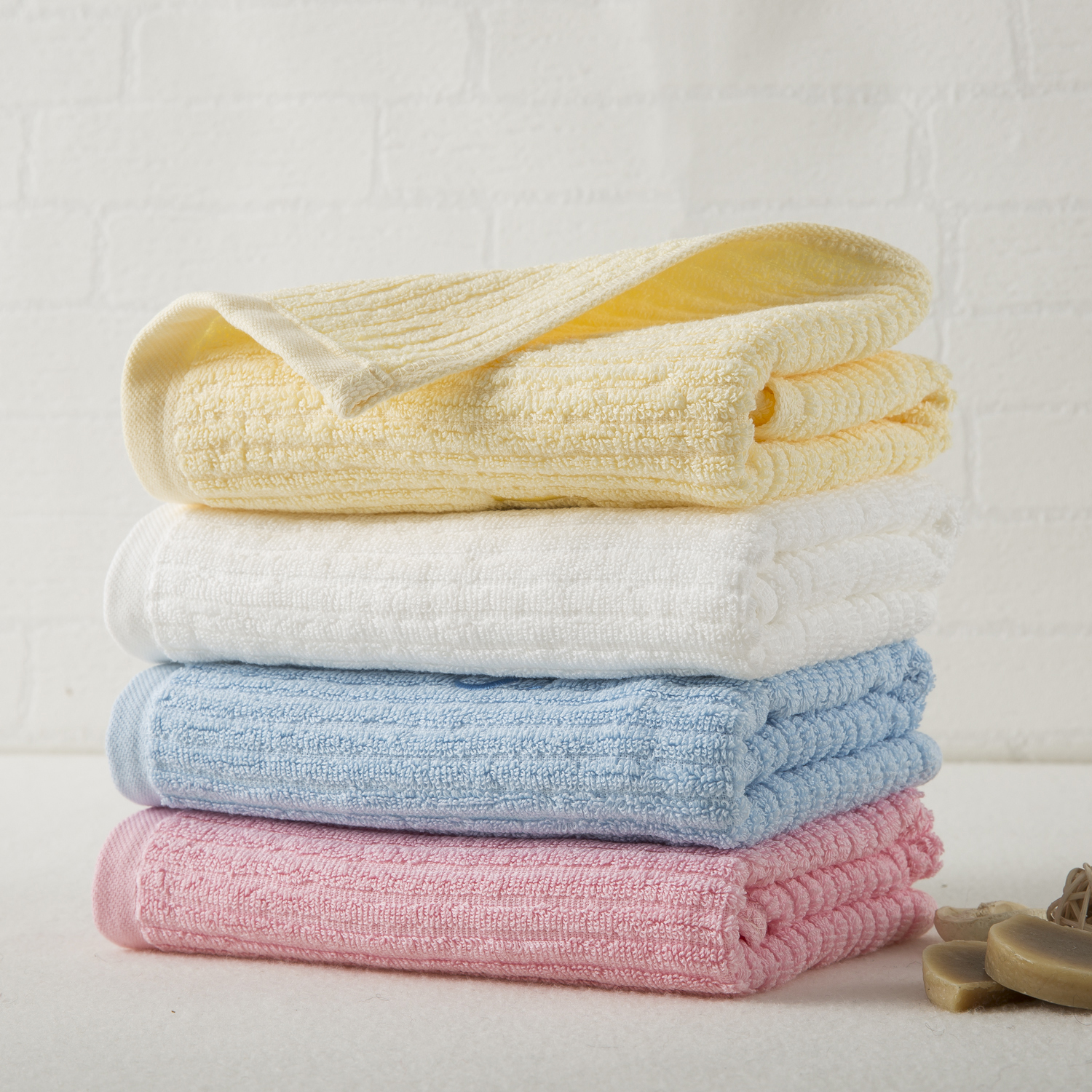 韩国进口环保毛巾-IRIS条纹系列纯棉毛巾