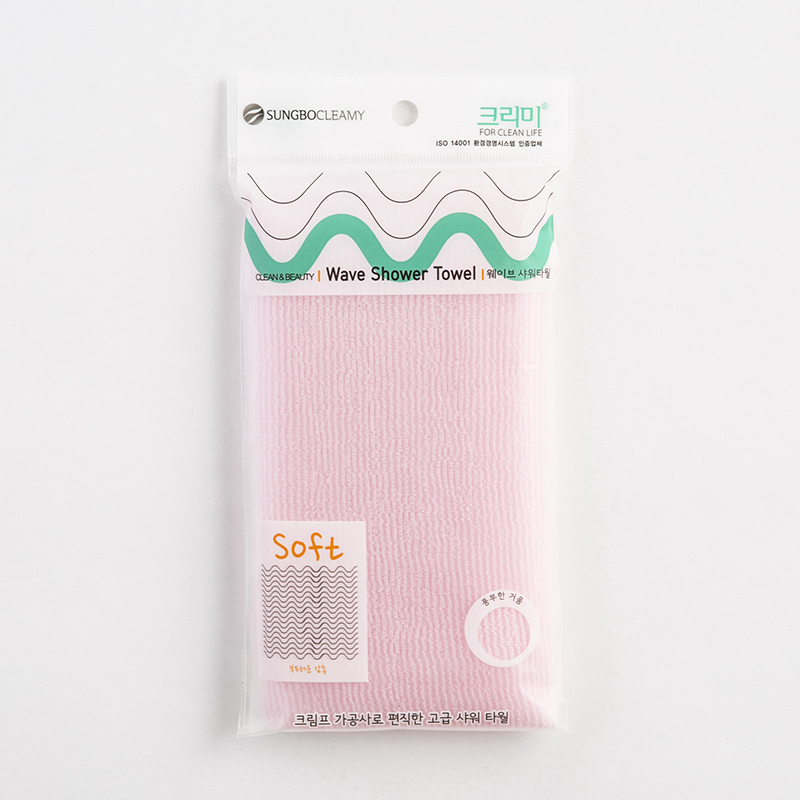 韩国进口宝宝搓澡巾-SungboCleamy神奇去角质起泡搓澡巾纯色