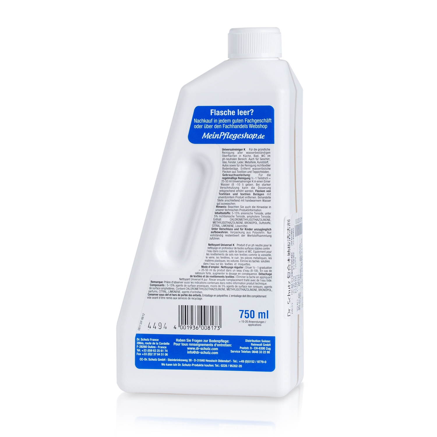 德国进口家居清洁剂-Dr.Schutz天然清洁因子多功能家居清洁剂