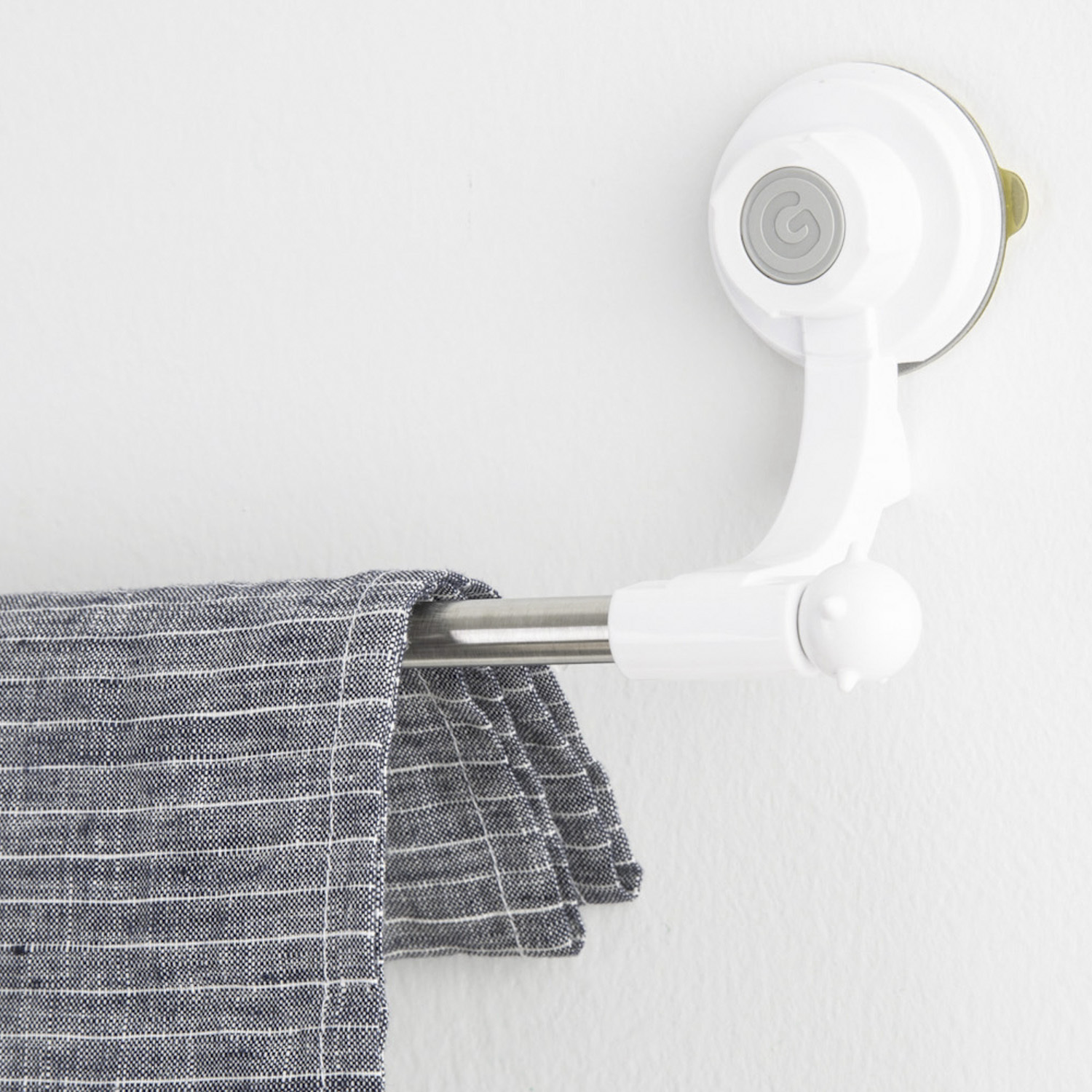 韩国进口毛巾挂架-Glaster无痕防水强力吸盘毛巾挂架(3KG)