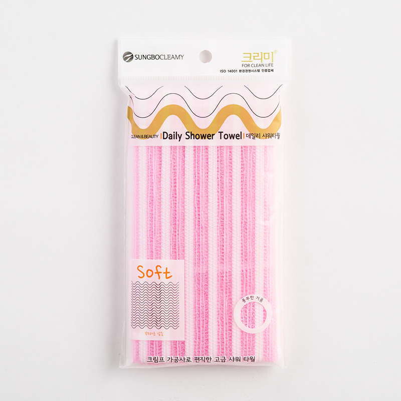 韩国进口超细纤维浴巾-SungboCleamy尼龙聚酯纤维条纹浴巾
