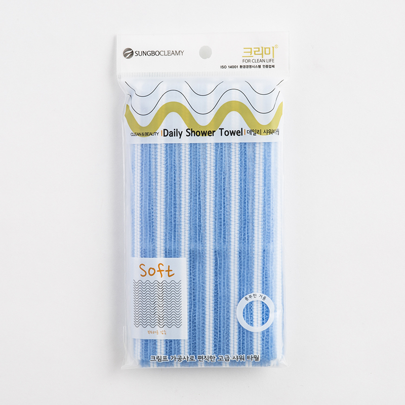 韩国进口竹纤维浴巾-SungboCleamy尼龙聚酯纤维条纹浴巾