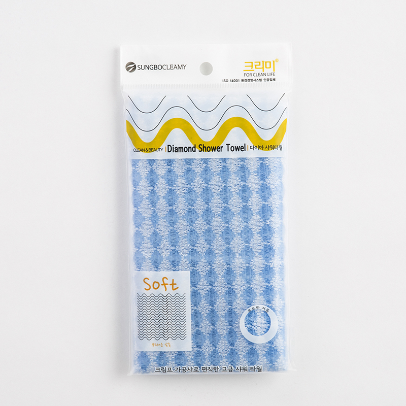 韩国进口长条搓澡巾-SungboCleamy神奇去角质起泡搓澡巾钻石纹