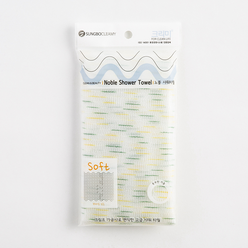韩国进口婴儿搓澡巾-SungboCleamy神奇去角质起泡搓澡巾条纹款