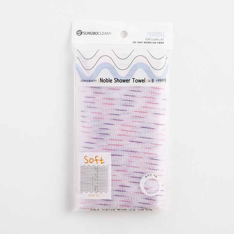 韩国进口搓澡巾-SungboCleamy神奇去角质起泡搓澡巾条纹款