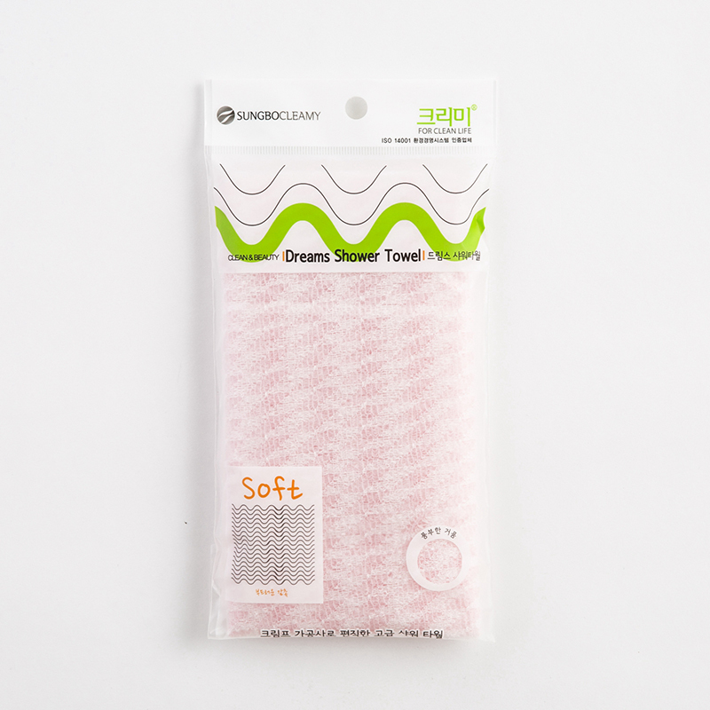 韩国进口搓澡巾-SungboCleamy神奇去角质起泡搓澡巾菱形纹