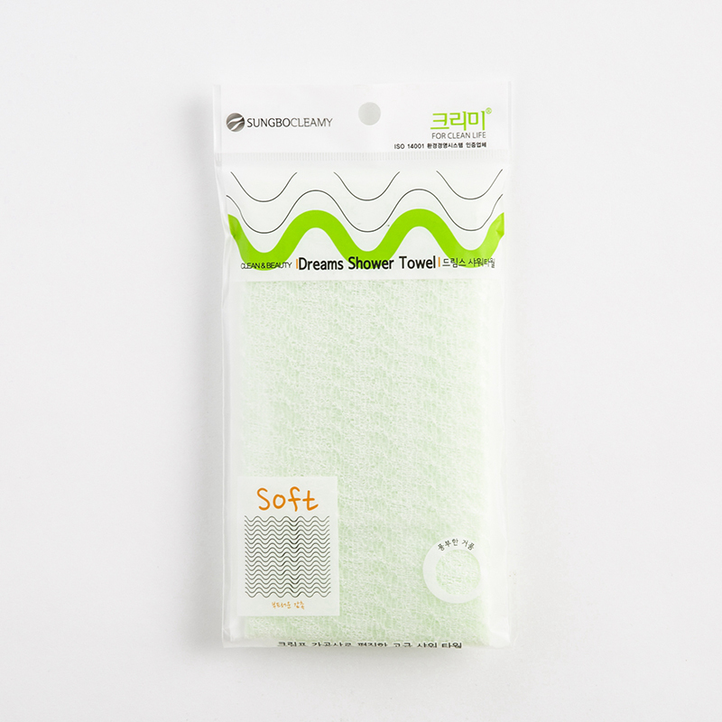 韩国进口去角质搓澡巾-SungboCleamy神奇去角质起泡搓澡巾菱形纹