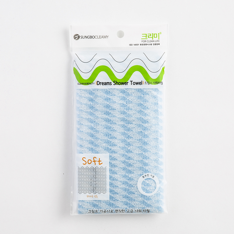 韩国进口儿童搓澡巾-SungboCleamy神奇去角质起泡搓澡巾菱形纹