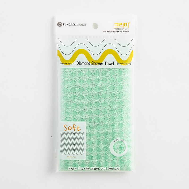 韩国进口充气搓澡巾-SungboCleamy神奇去角质起泡搓澡巾钻石纹