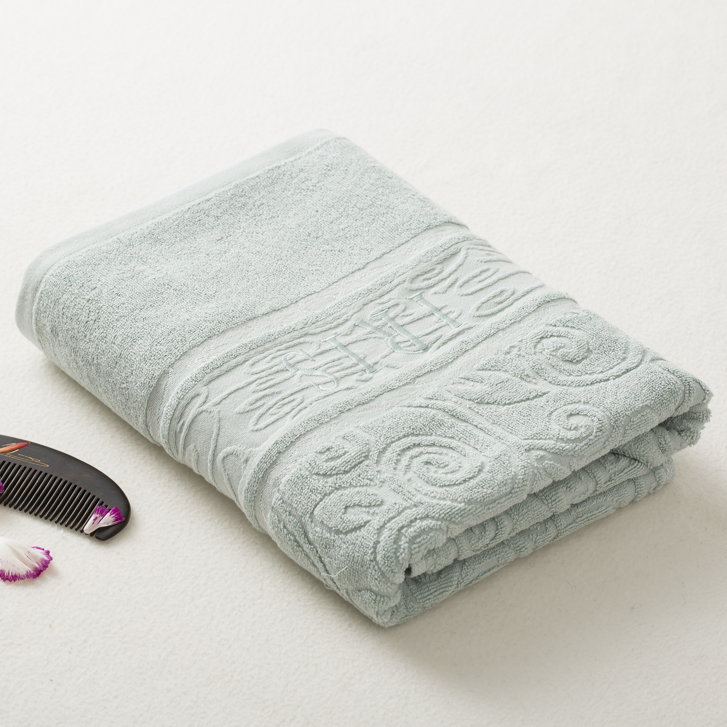 韩国进口浴巾套装-IRIS迷迭香系列纯棉浴巾 - 浴巾套装 韩国进口浴巾套装-IRIS迷迭香系列纯棉浴巾 - 浴巾套装