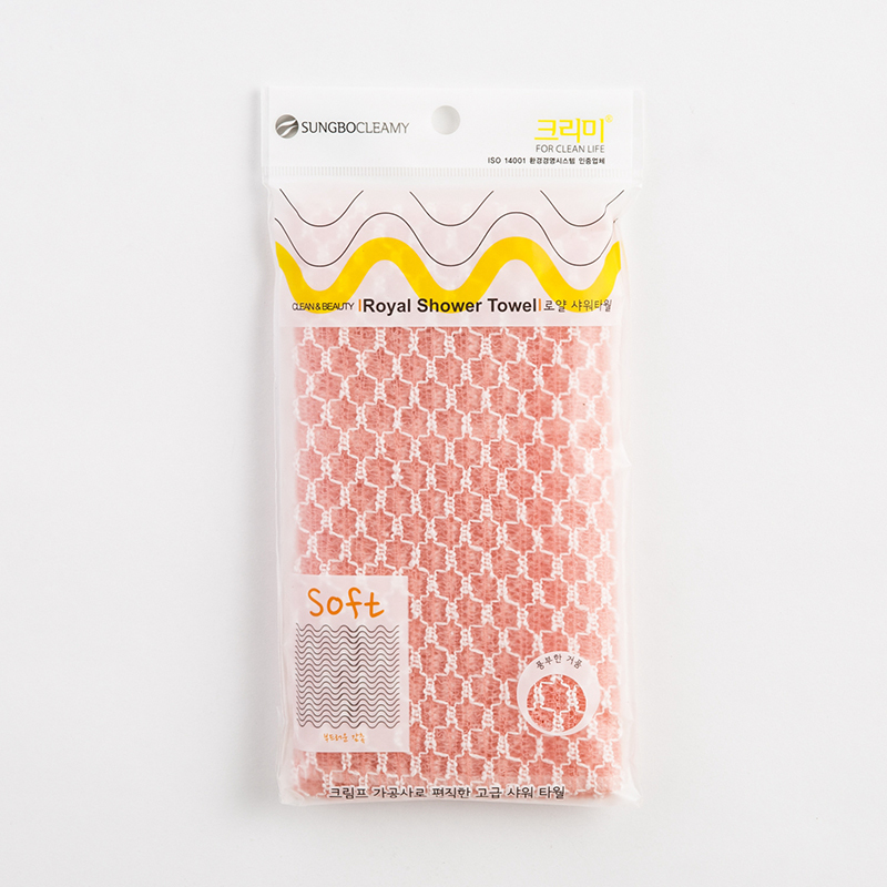 韩国进口洗澡毛巾-SungboCleamy神奇去角质起泡搓澡巾糖果色