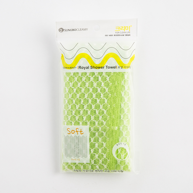 韩国进口洗澡浴巾-SungboCleamy神奇去角质起泡搓澡巾糖果色