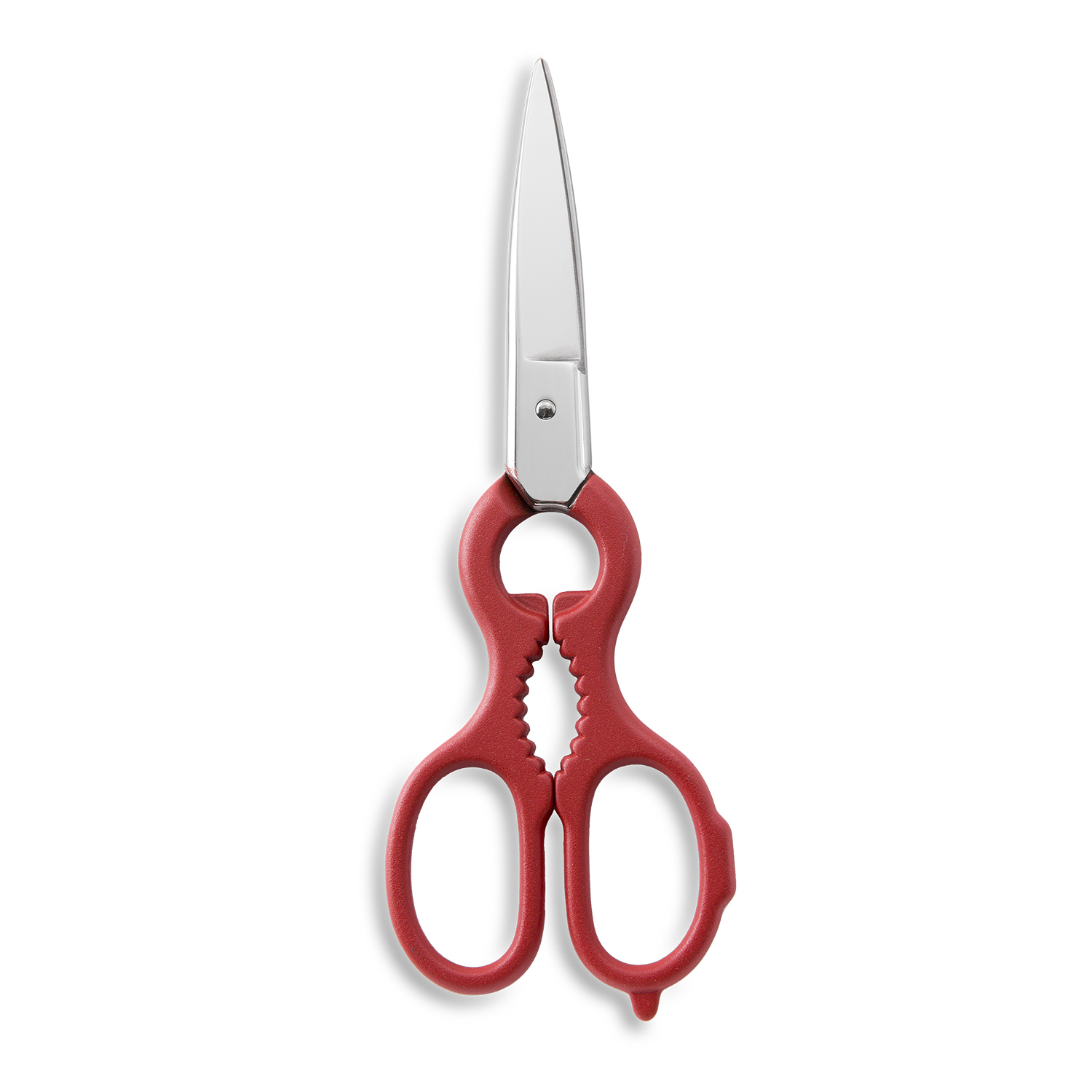 意大利进口厨房多功能剪刀-Maglio Nero红色镀漆柄厨房剪