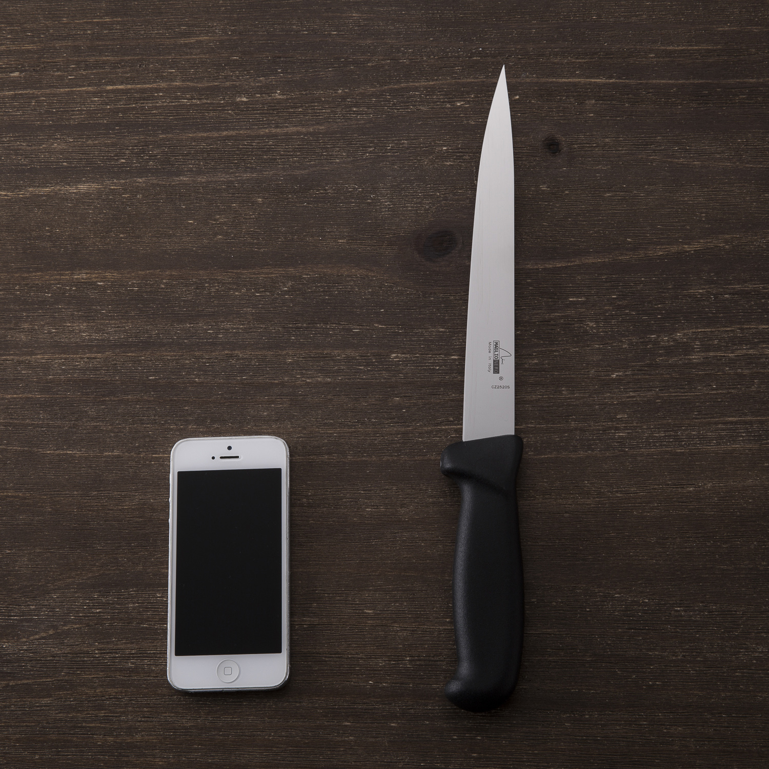 意大利原装进口鱼刀-Maglio Nero-LUX系列柳叶形鱼刀