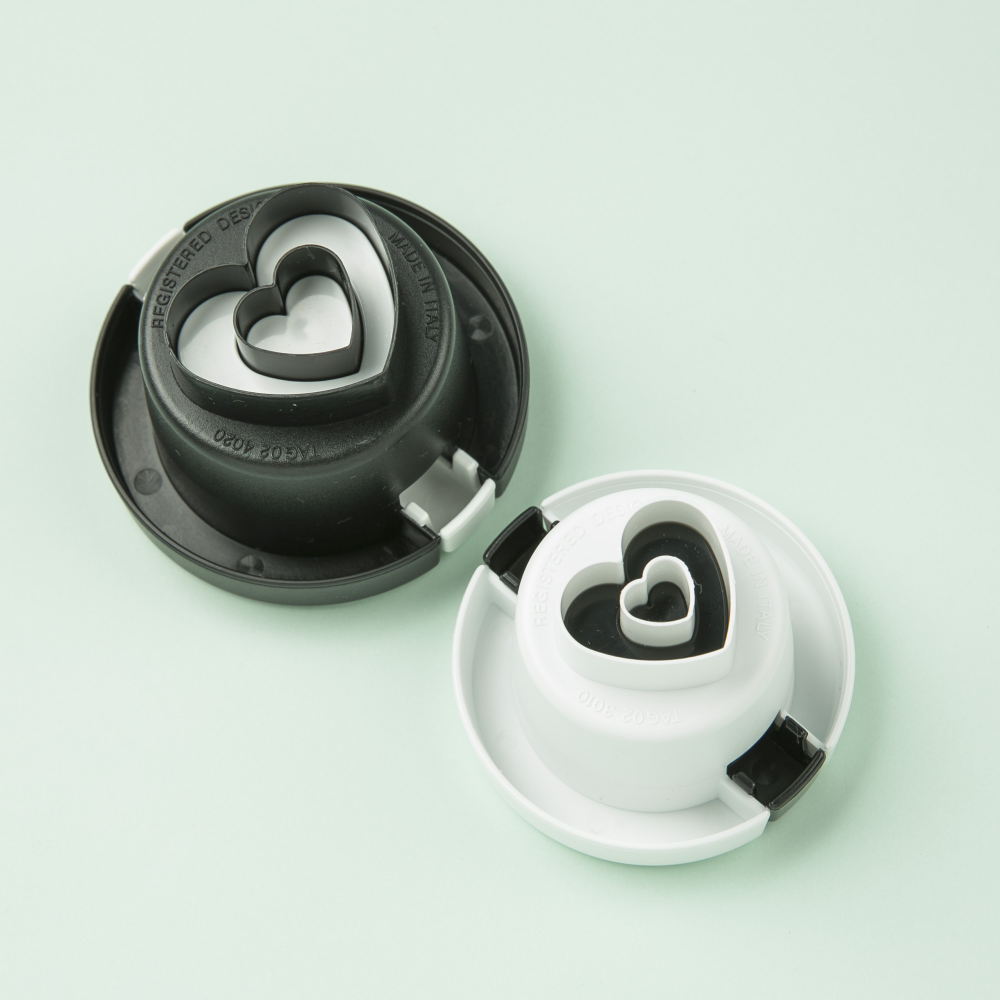 意大利原产Gamme gourmet 爱心形饼干切割器压花模2支装