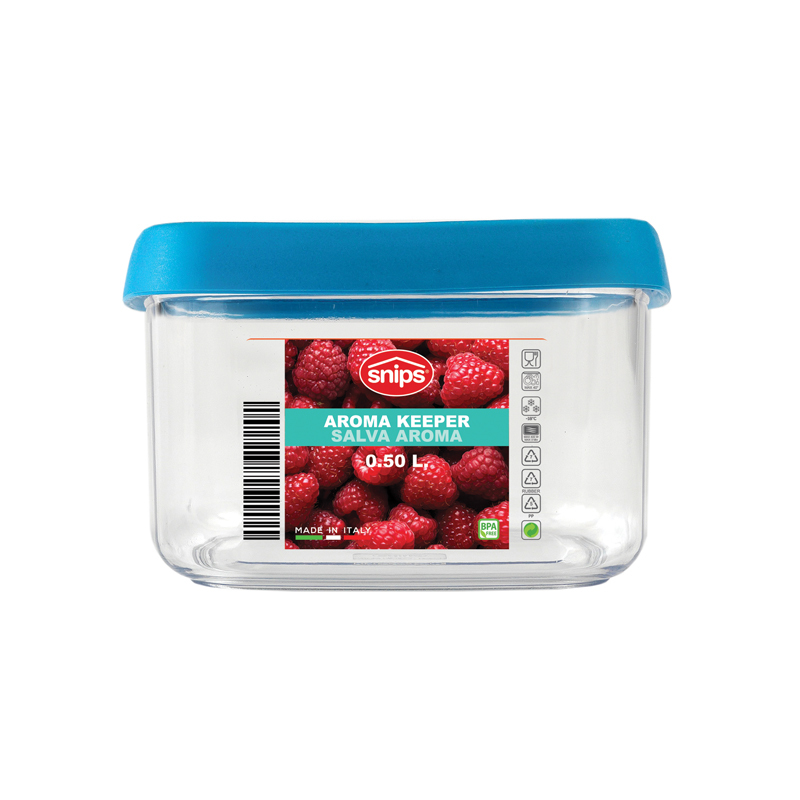 意大利进口分格保鲜盒-SNIPS豆类/果蔬/药草/香料保鲜盒0.5L