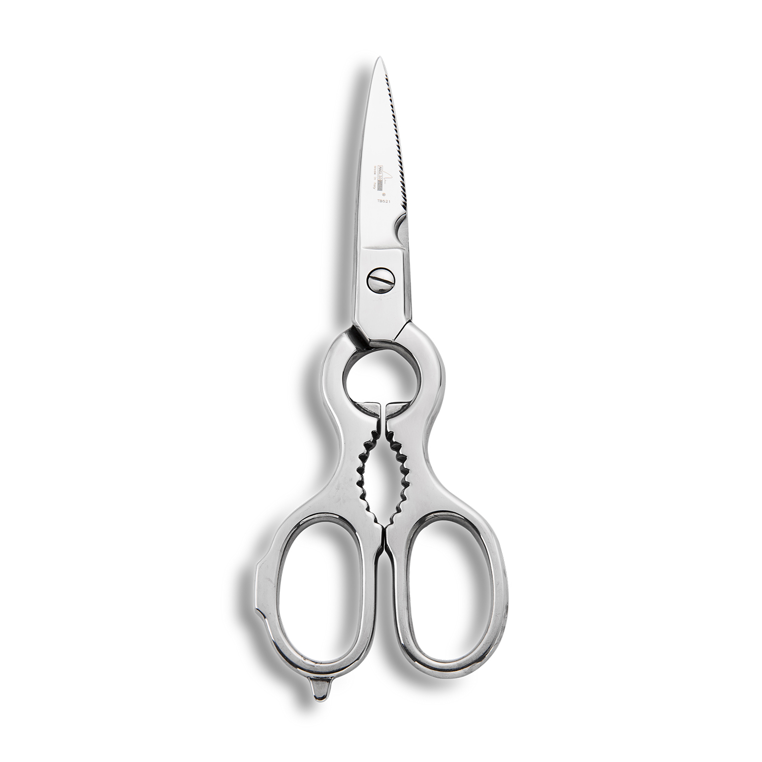 意大利进口厨房专用剪刀-Maglio Nero银色抛光柄厨房剪 意大利进口厨房专用剪刀-Maglio Nero银色抛光柄厨房剪