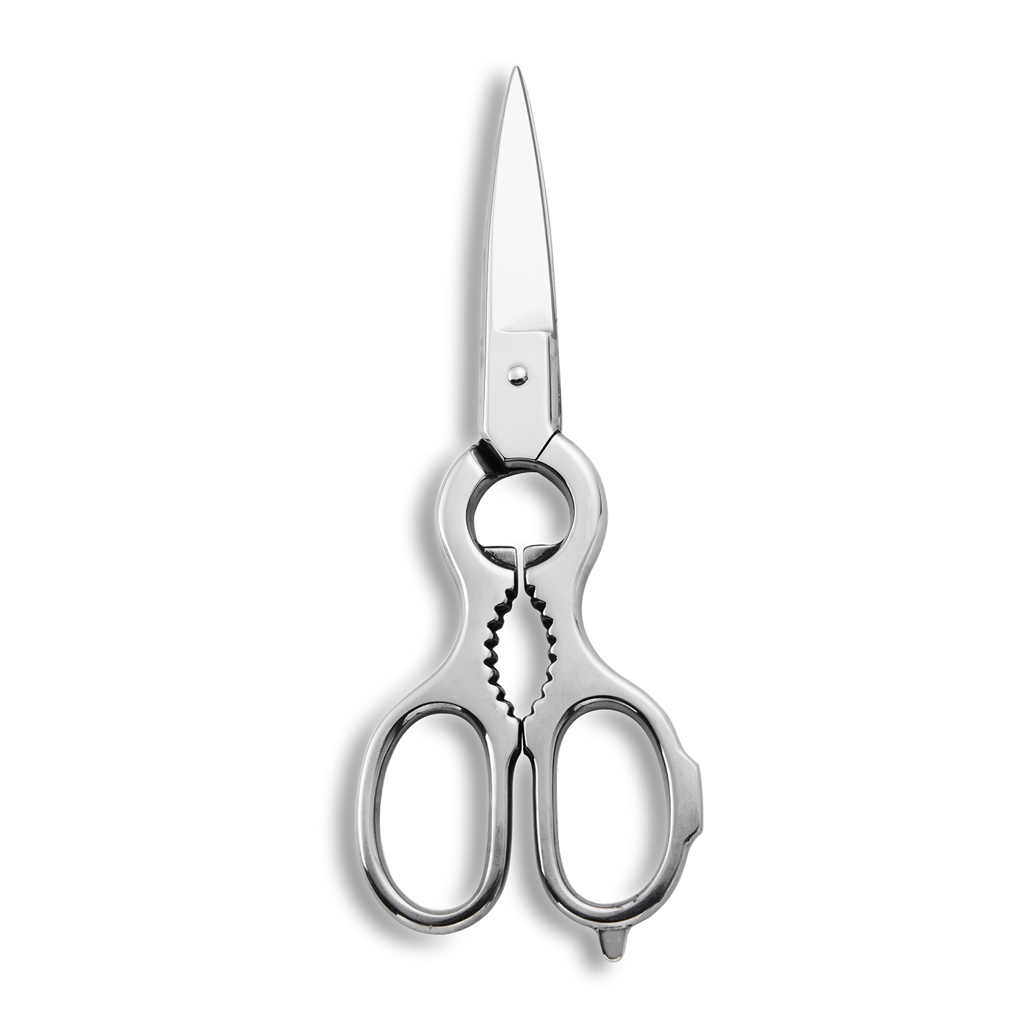 意大利进口厨房专用剪刀-Maglio Nero银色抛光柄厨房剪